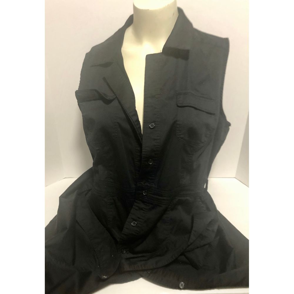 NYC WOMEN’S BLACK SLEEVELESS  BELTED DRESS SIZE XL